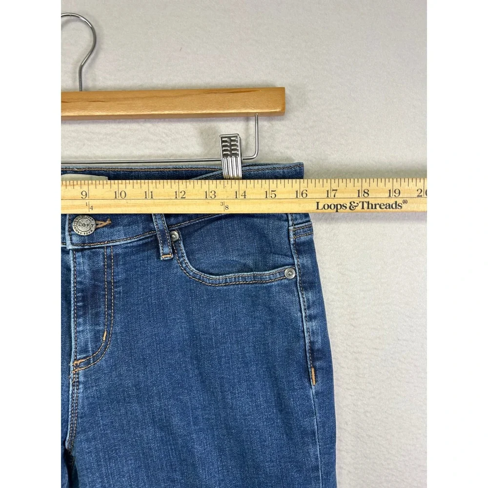 Casual Loft Outlet Womens 6 Blue Denim Raw‎ Hem Bermuda Shorts 5262